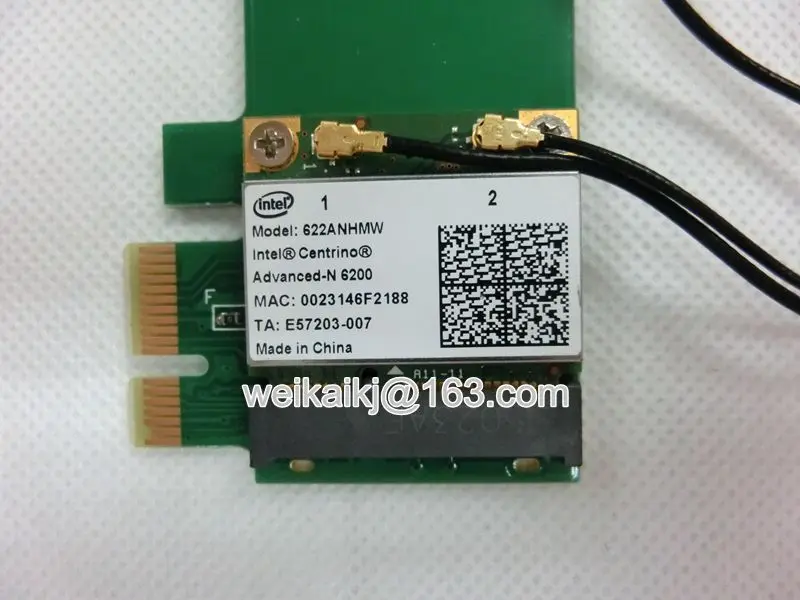 Беспроводная Антенна Intel6200 AGN 802.11agn Mini Pci-1X для настольного ПК Wi-Fi 300 Мбит/с 2 4 ГГц/5G