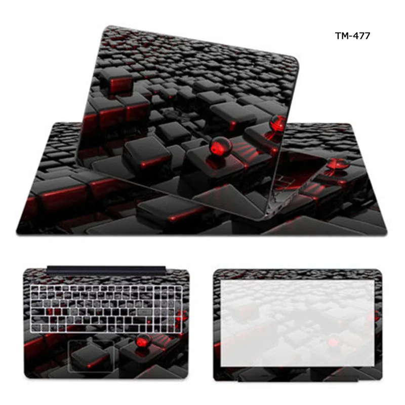 3 х сторон ноутбук кожи Тетрадь Стикеры защиты компьютера наклейка с 570*330 мм Мышь