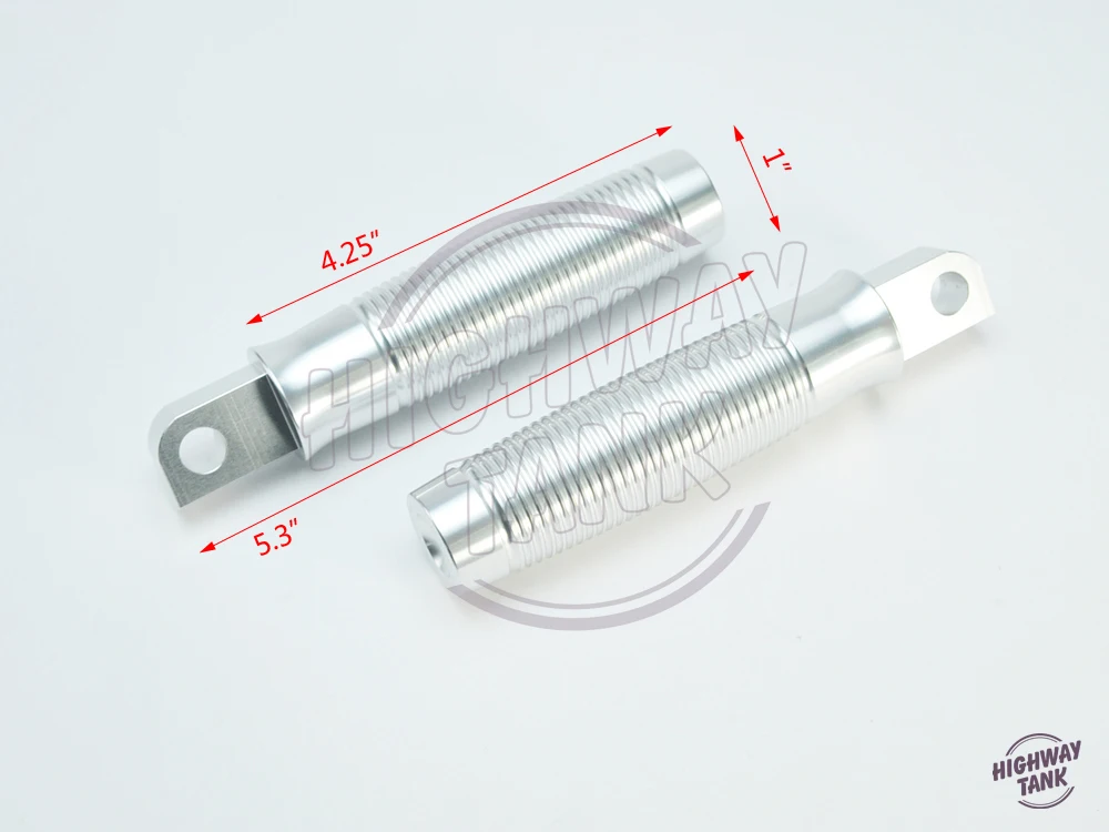 Новый CNC алюминиевый серебряный мотоцикл ручки для ног чехол Harley Davidson Dyna Road King Super