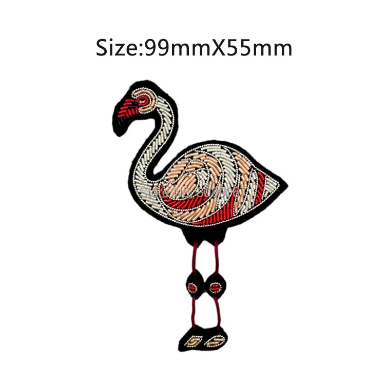 2017 DIY новинка модель высокого качества 3D ручной вышивкой Розовый фламинго PIN