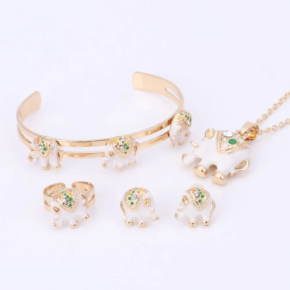 Детский Ювелирный Комплект из колье и серёг с кристаллами|children jewelry set|fashion setjewelry