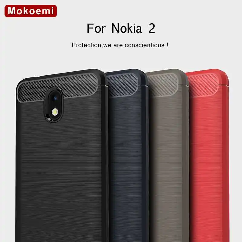 Модный Ударопрочный Мягкий силиконовый чехол Mokoemi 5 0 &quotдля Nokia 2 для мобильного