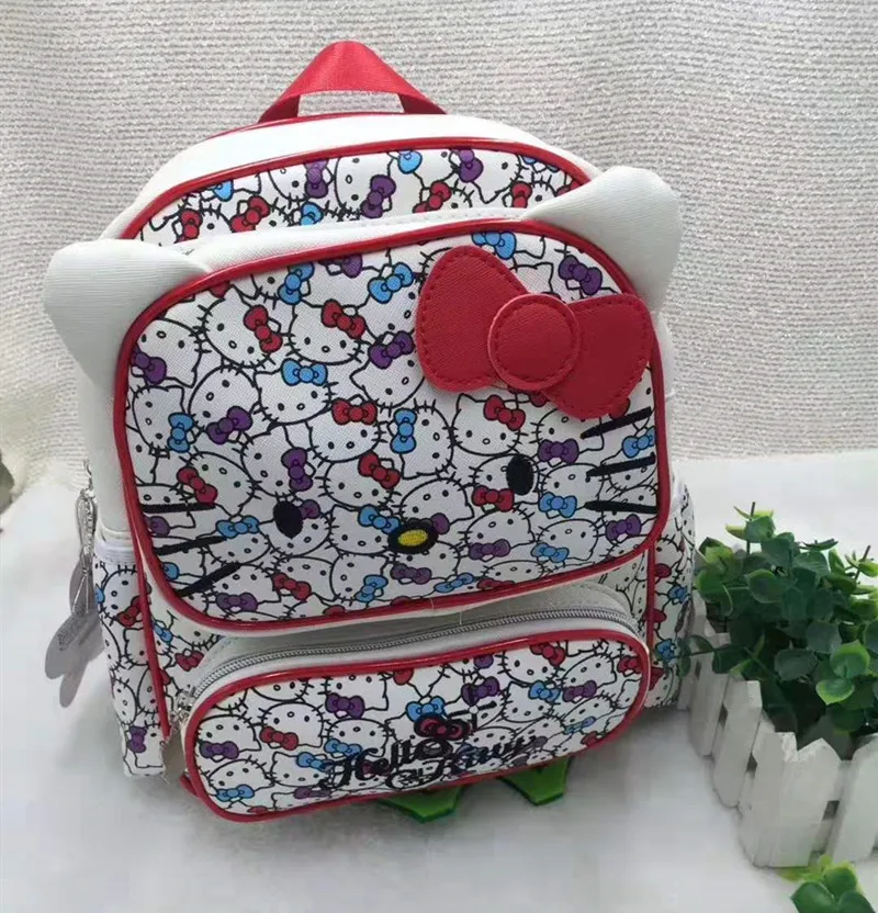 Новые женские сумки Hello kitty черный рюкзак сумка кошелек школьная YEY-3317 | Багаж и