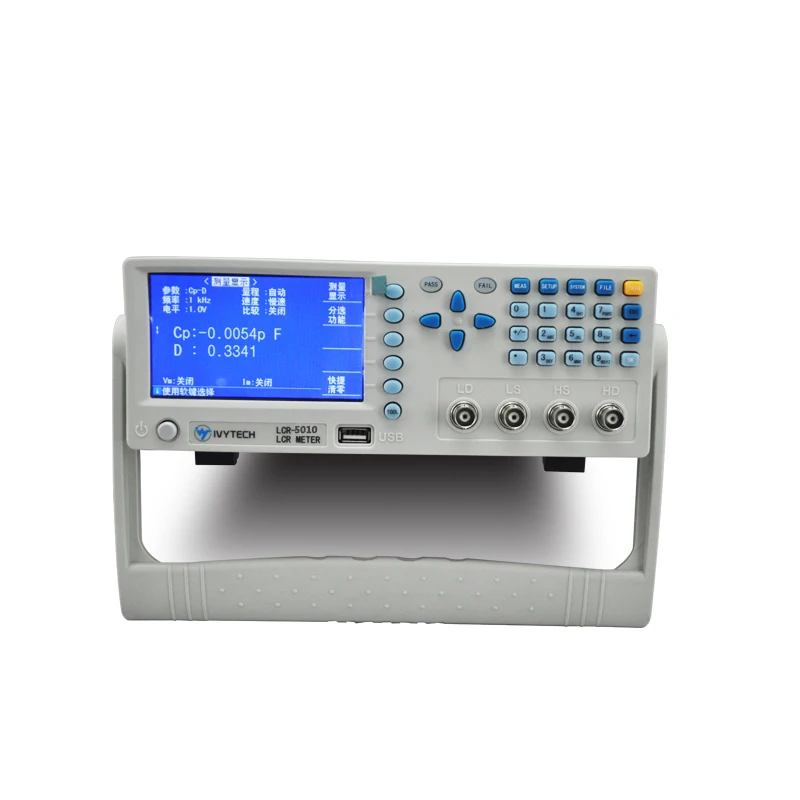 LCR5010 5030 5100 5200 Многофункциональный измеритель 40 Гц-200 кГц Высокая точность RS232C обработчик USB хост интерфейс 4,3 дюймов TFT дисплей