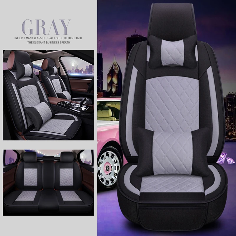 WLMWL Universal Leather Car seat cover for Ford all models focus fiesta ranger kuga mondeo fusion explorer s-max car styling | Автомобили