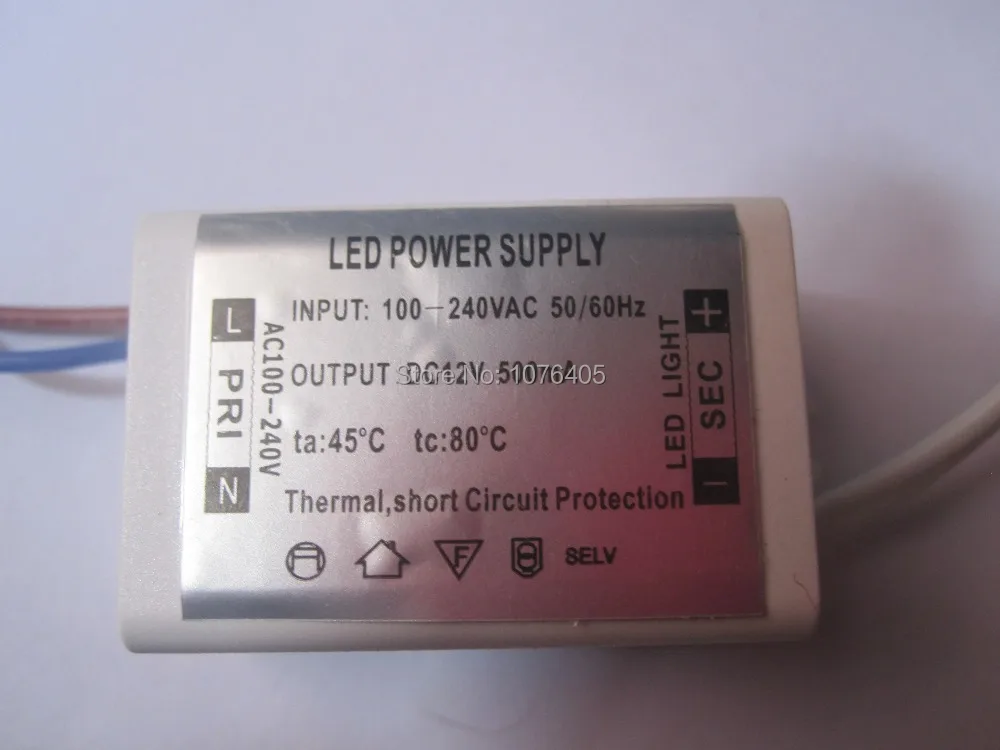 

10pcs led driver 12v power supply LED Adapter 6W 500mA Driver 220 to 12V 5a Transformer for LED G4 MR11 MR16
