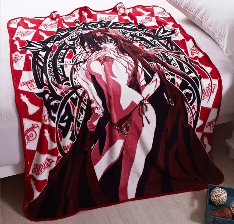 Аниме старшеклассница DxD Rias Gremory Akeno Himejima одеяло покрывало кровать диван плюшевое Коралловое Флисовое одеяло Теплый ковер одеяло косплей подарок