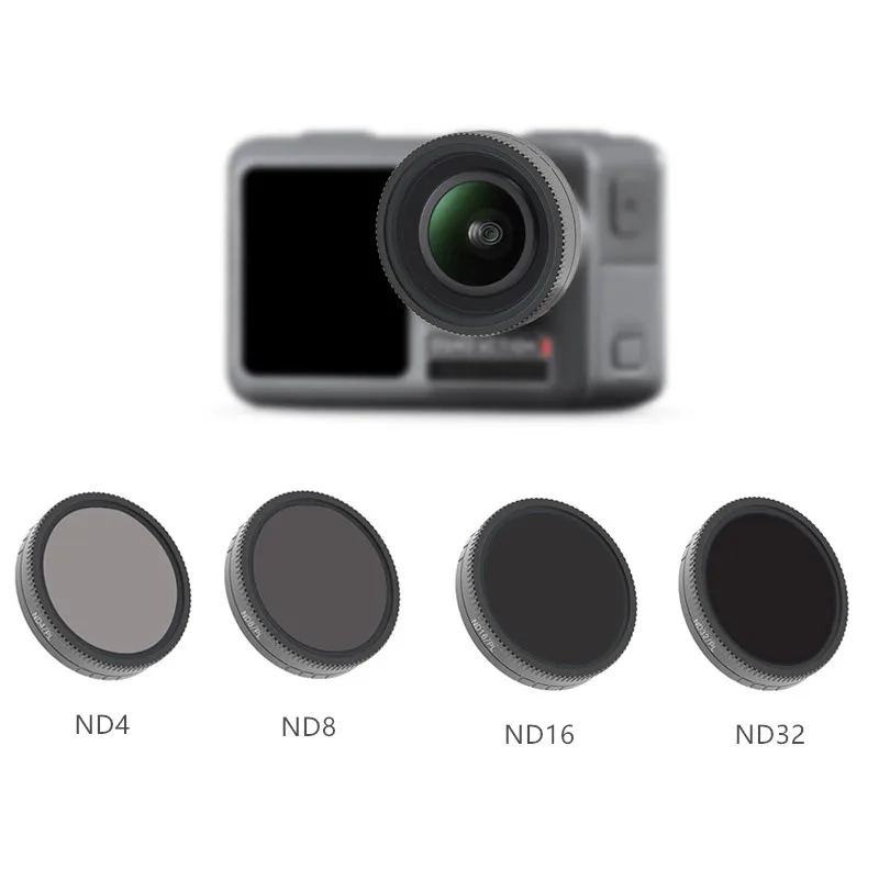 ND набор фильтров ND4+ ND8+ ND16+ ND32 ND-PL фильтр для DJI OSMO аксессуары для спортивных камер