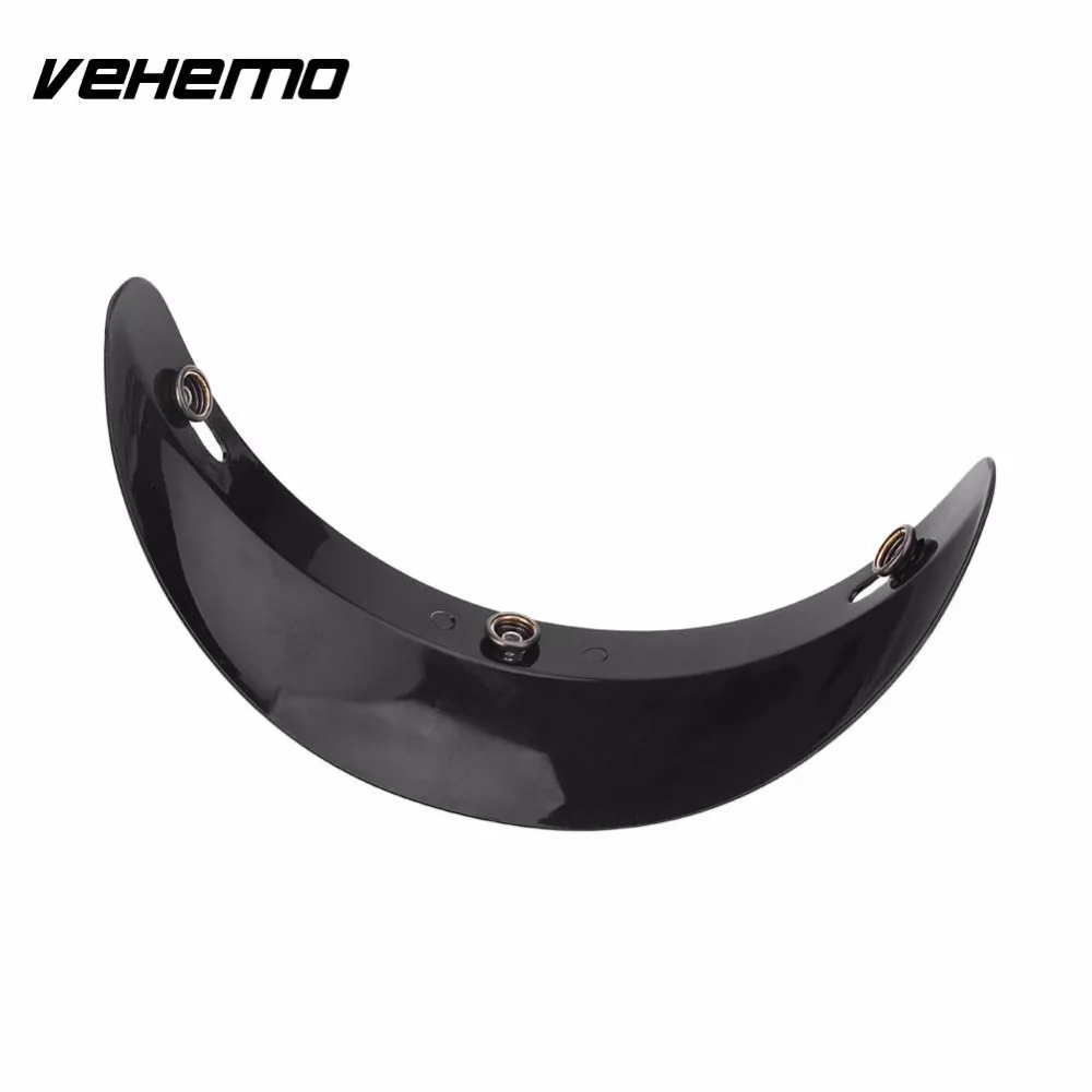 Vehemo мотоциклетный шлем пик объектива козырек открытым уход за кожей лица Солнцезащитный козырек щит 3-защелкивающийся шлем шляпа