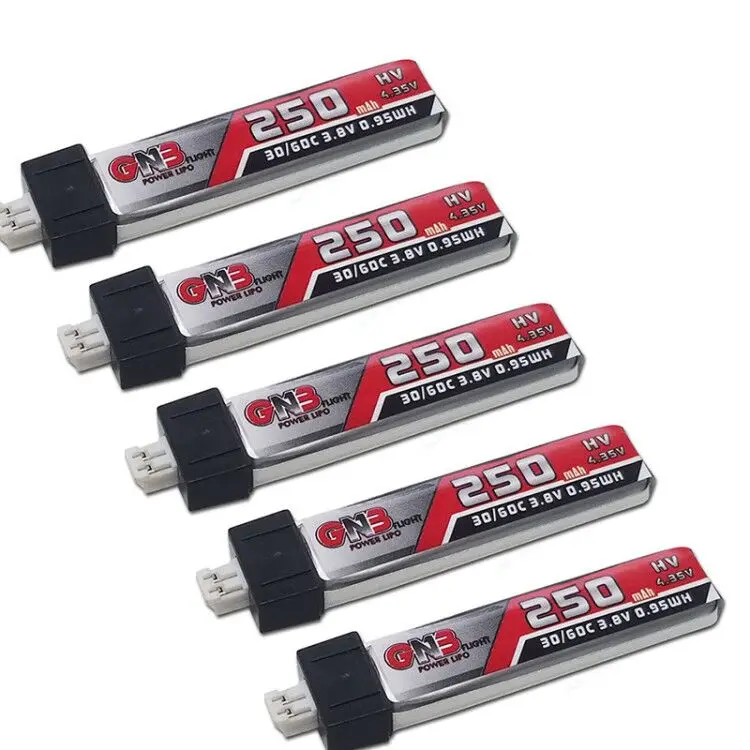 5 шт. GAONENG GNB 1S 250 мАч 3 8 в/3 7 в 30C/60C HV Lipo аккумулятор для QX65 Blade Nano QX CPX MSR Индуктивный FPV