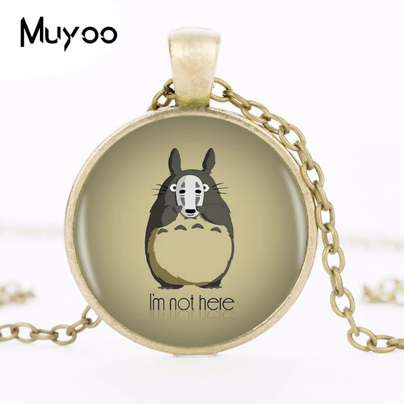 Ожерелье с логотипом I'm Not Here My Neighbor Totoro винтажное ожерелье круглой цепочкой