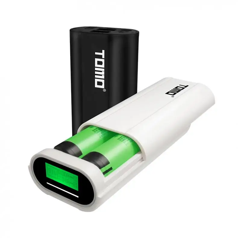 TOMO T2 Dual USB Li Ion интеллектуальное зарядное устройство Портативный ЖК Смарт DIY банк