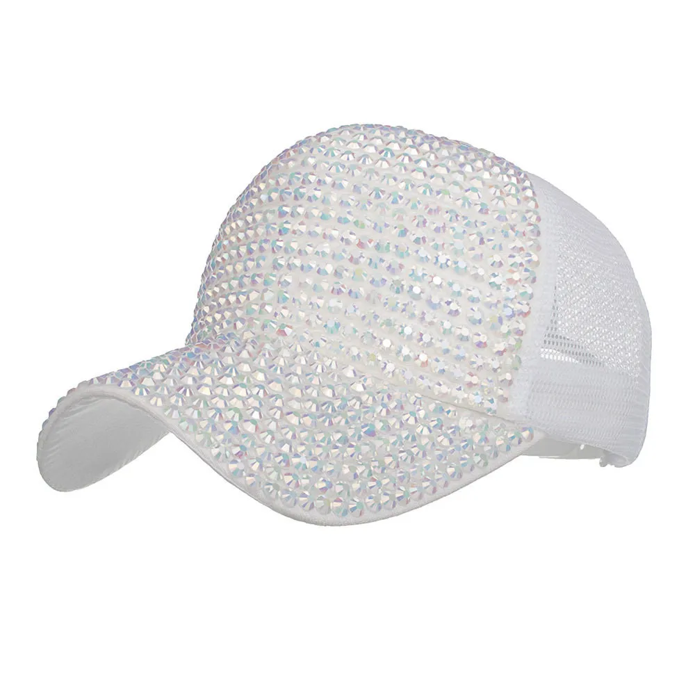 Для женщин Стразы Шапки женский Snapback Бейсбол Кепки Bling шапка с бриллиантом Аксессуары для одежды czapka z daszkiem