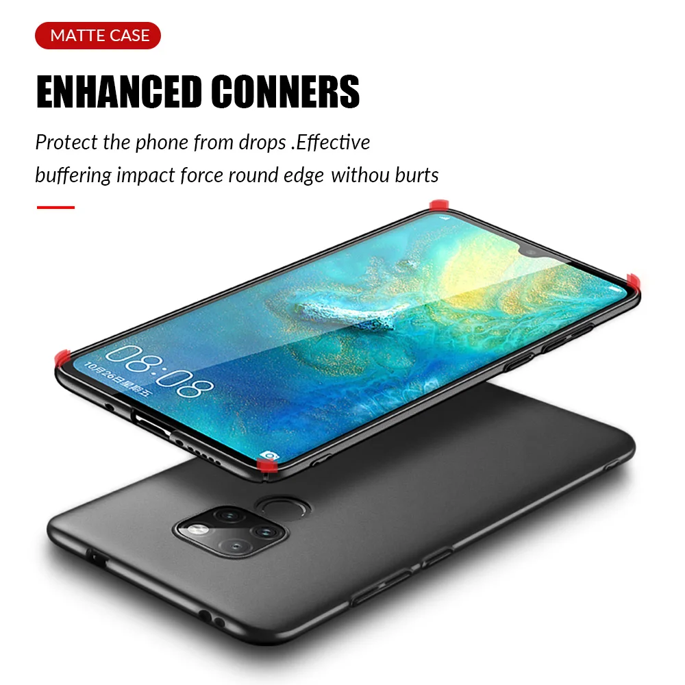 Чехол для телефона Huawei Mate 30 Pro 20 Lite тонкий матовый жесткий чехол из поликарбоната X