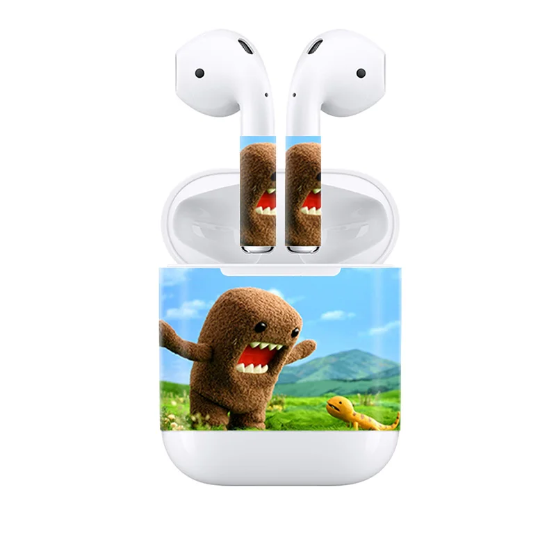 Высокий дизайн Обложка для AirPods кожи стикер с миньонами Пикачу Тоторо узоры наклейки