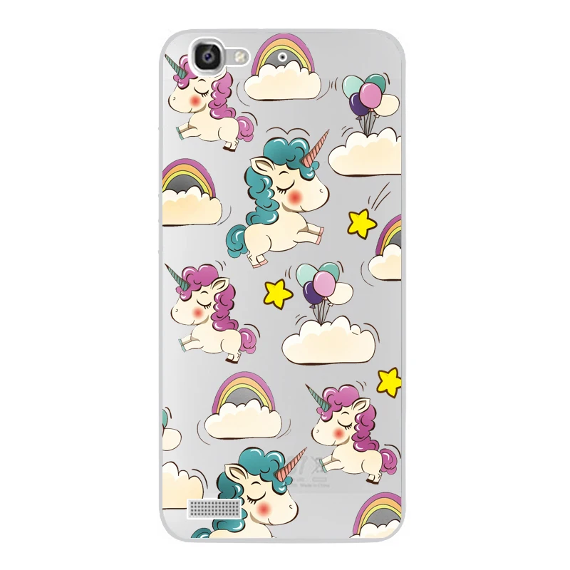 For Huawei GR3 Case Without Fingerprinting Drawing Painting Soft TPU Fashion Phone Cover for Fundas Capa |