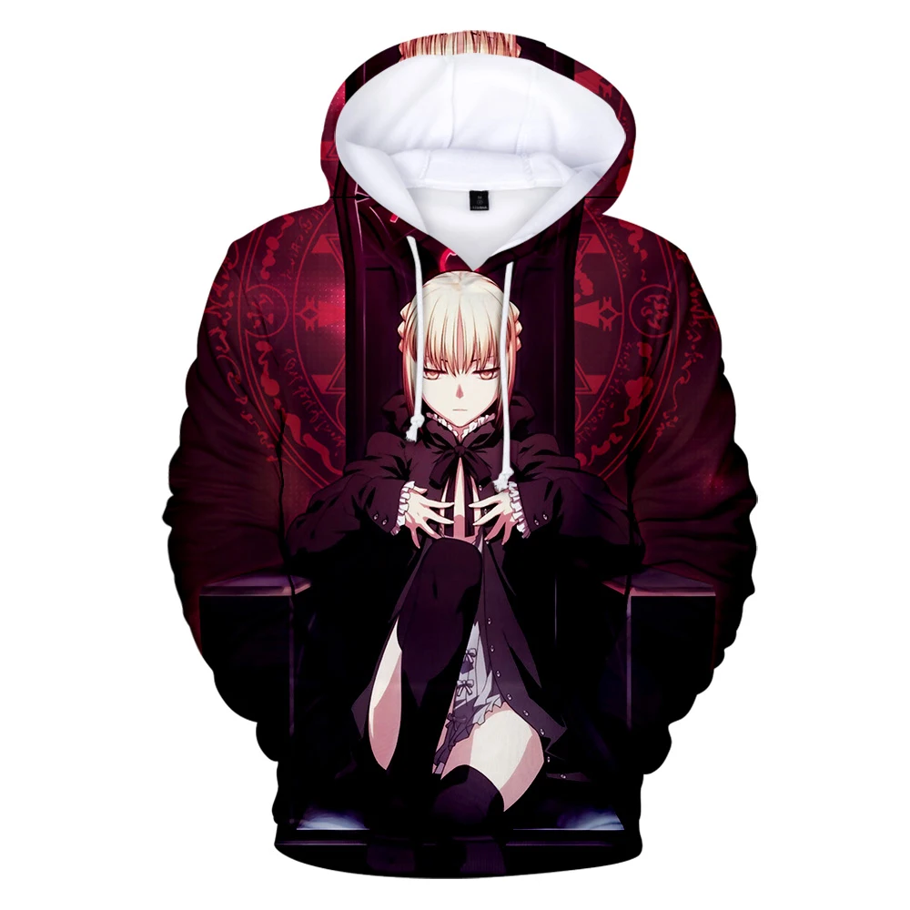 Новая модная толстовка с капюшоном Fate Stay Night свитшот для мужчин и женщин милые