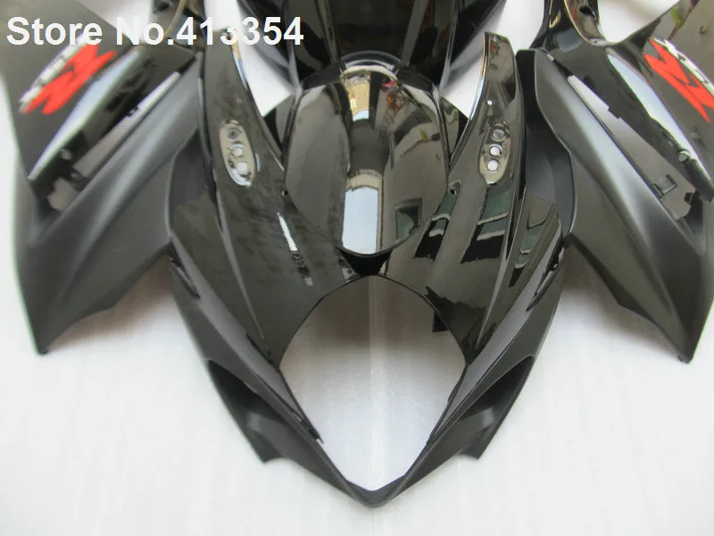 Для Suzuki GSXR 1000 07 08 K7 K8 глянцевый черный обтекатель для мотоцикла комплект GSXR1000 2007 2008 HH03