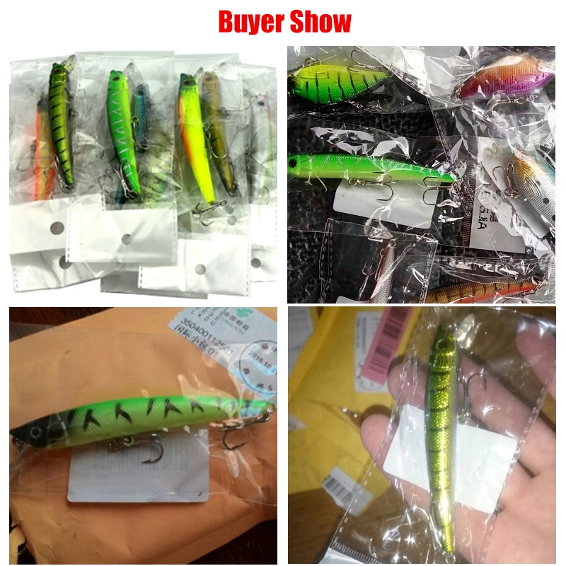 1 шт 9.5 см 7.3 г искусственная приманка из твердого пластика лазерная длинная