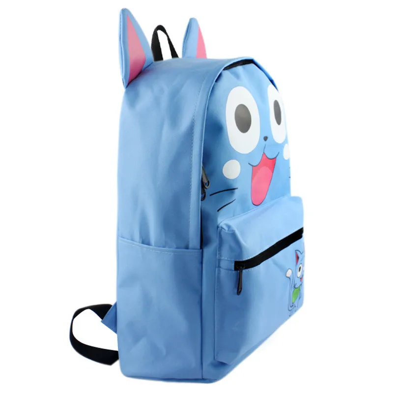 Рюкзак для косплея аниме Фея хвост унисекс в стиле счастливой кошки школьный