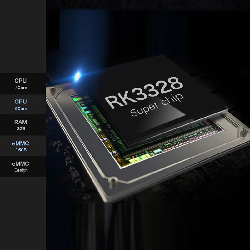 Двухдиапазонная Беспроводная ТВ-приставка HD WiFi Android 7 1 Интернет 2G + 16G Smart RK3328 4K