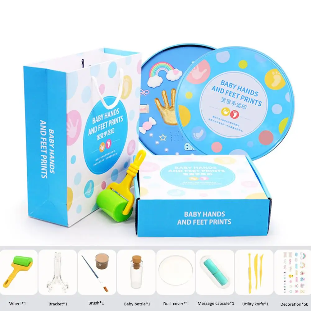 Детские чернила для рук и ног DIY игрушка Детские руки и ноги чернильный коврик подарок на день рождения отправка количество колес сувенир отпечаток руки ребенка
