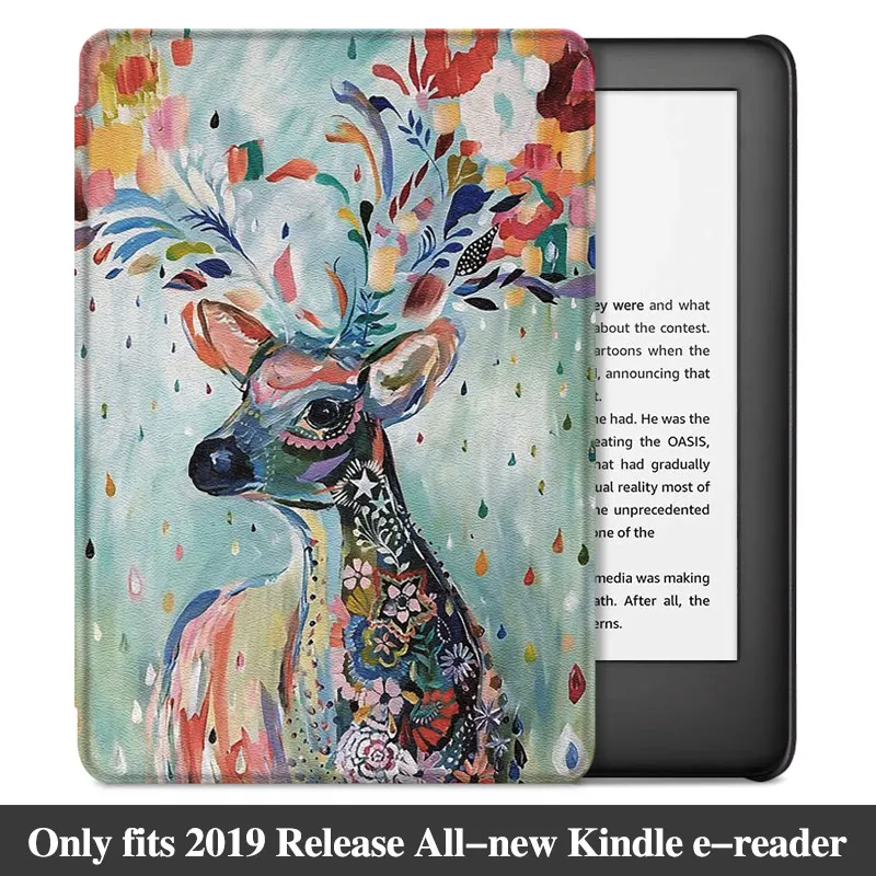 Christmas Deer AROITA легкий Чехол для всех-new Kindle 10th Generation eReader(модель J9G29R)-модный защитный чехол с функцией автоматического сна/пробуждения - Цвет: Christmas Deer