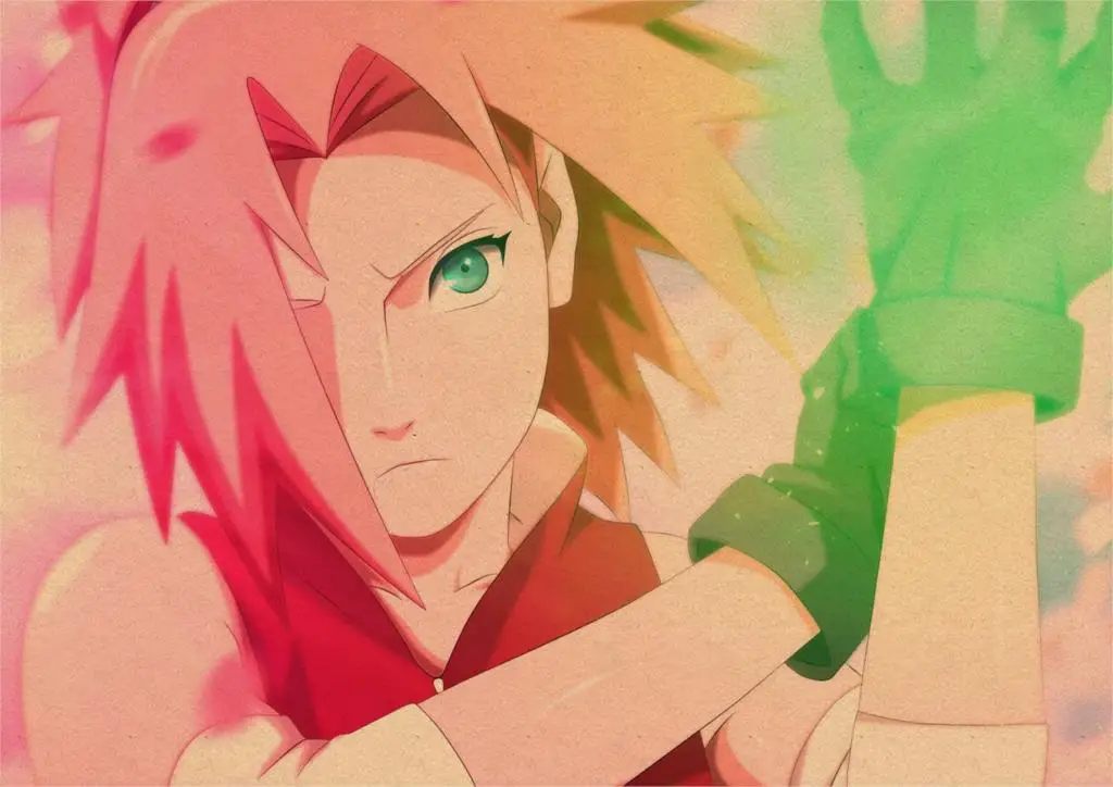 

Naruto anime poster, two main characters Sasuke and Uzumaki Naruto retro poster kraft paper poster retro wall stickers