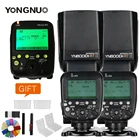 2x YONGNUO YN600EX-RT II 2,4G Wireless HSS 18000s Master TTL Flash Speedlite + YN-E3-RT Trigger для Canon 5D3 7D 6D 70D 60D 5D