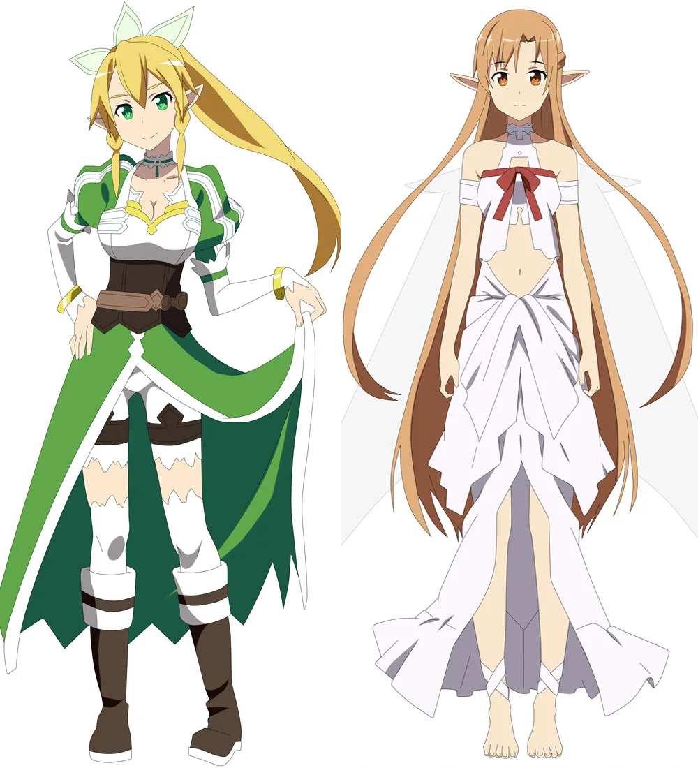 Аниме Sword Art Online Kirigaya Kazuto& Yuuki Asuna& Ayano Keiko& Asada Shino Подушка «Dakimakura» обнимающая наволочка