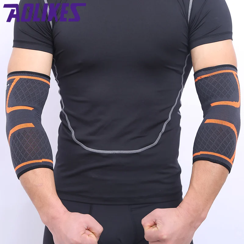 Наколенник aolieks эластичный нейлоновый для фитнеса бега велоспорта|padded sleeve|compression