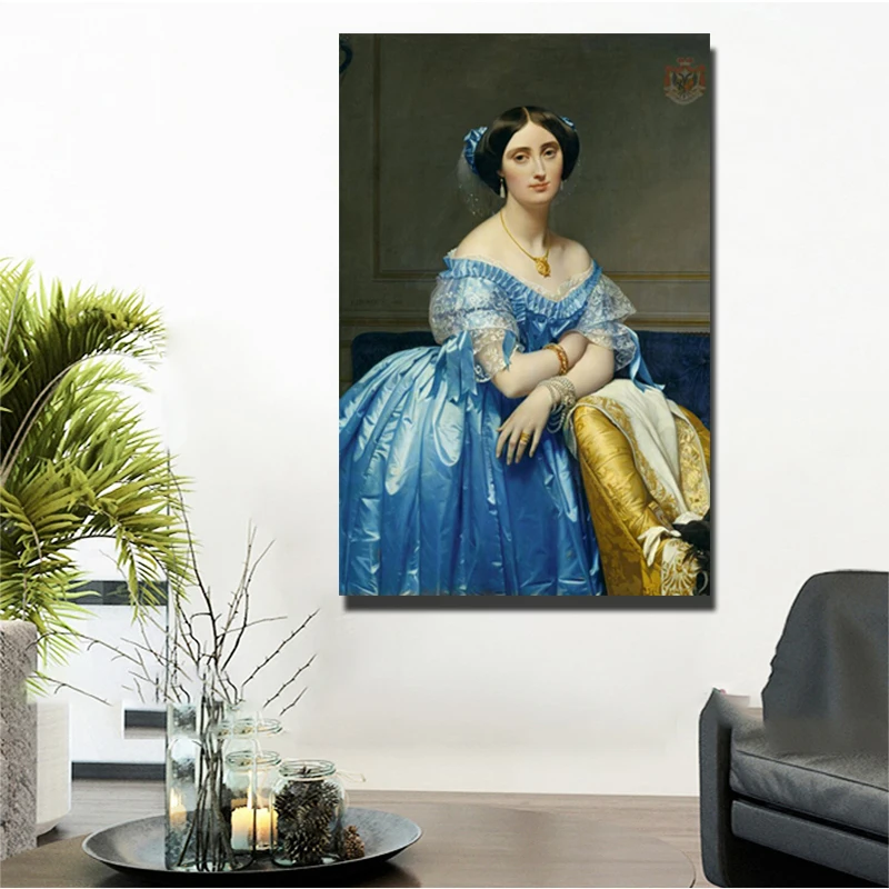 Jean Auguste Dominique Ingres картины маслом принты на холсте всемирно известная картина Реплика красивая девушка настенные картины для декора