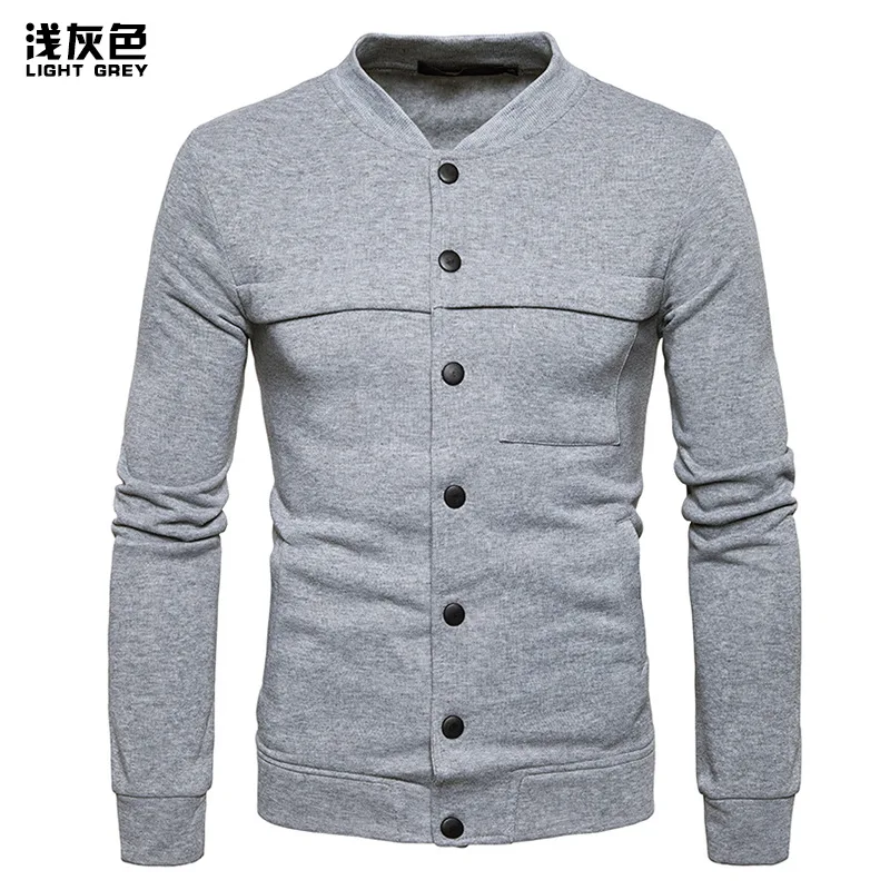 Горячие продажи нового Для мужчин куртка Homme бомбер s модная Slim Fit сплошной