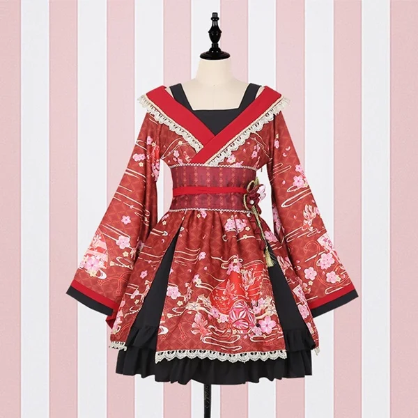 Юката Женские кимоно традиционное японское кимоно платье obi haori японская косплей одежда Гейша костюм DD1555 - Цвет: 1