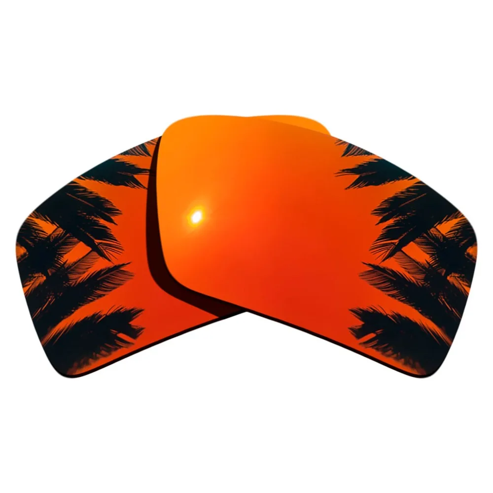 (Ice Blue+Orange Red+Purple Mirrored Coating) 3-Pairs Polarized Replacement Lenses for Eyepatch 2 100% UVA & UVB Protection
