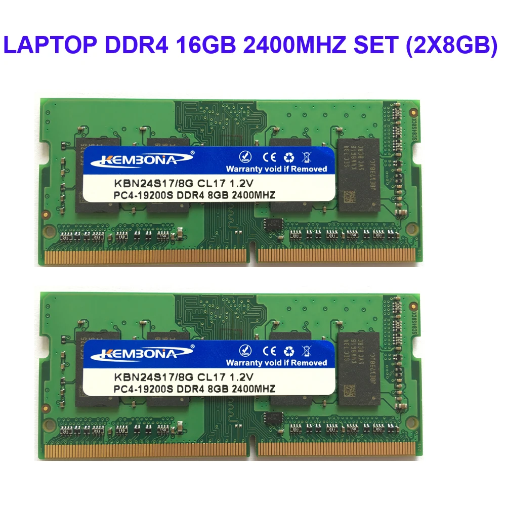 Оперативная память Kembona DDR4 16 ГБ 2x8 2400 МГц 2666 контактов | Компьютеры и офис