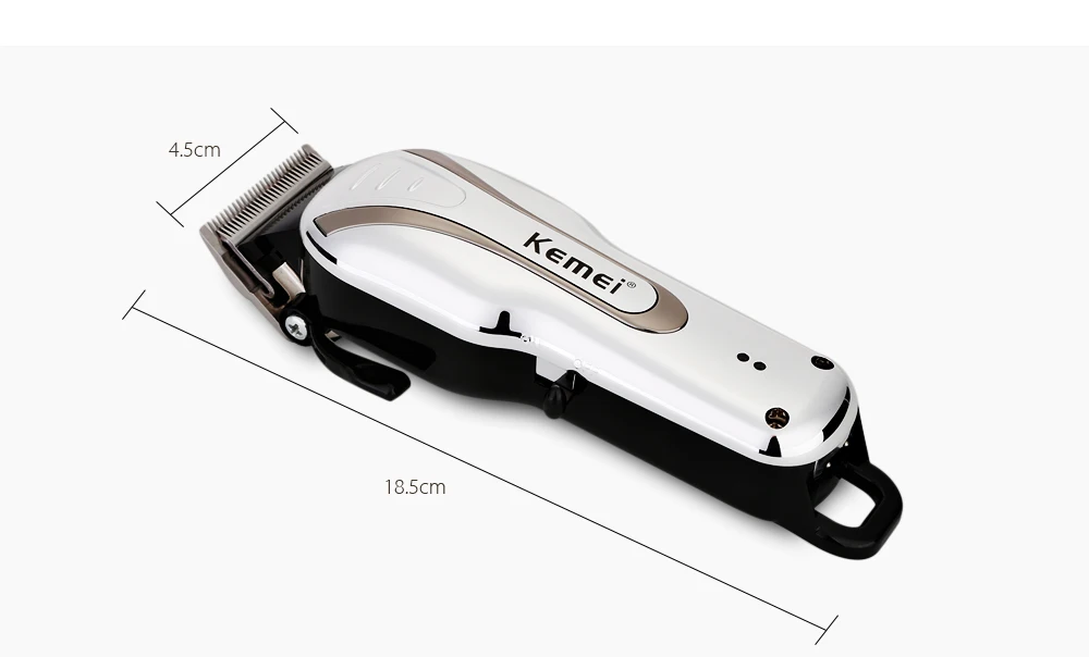 Kemei KM 1992 перезаряжаемая электрическая машинка для стрижки волос триммер с низким