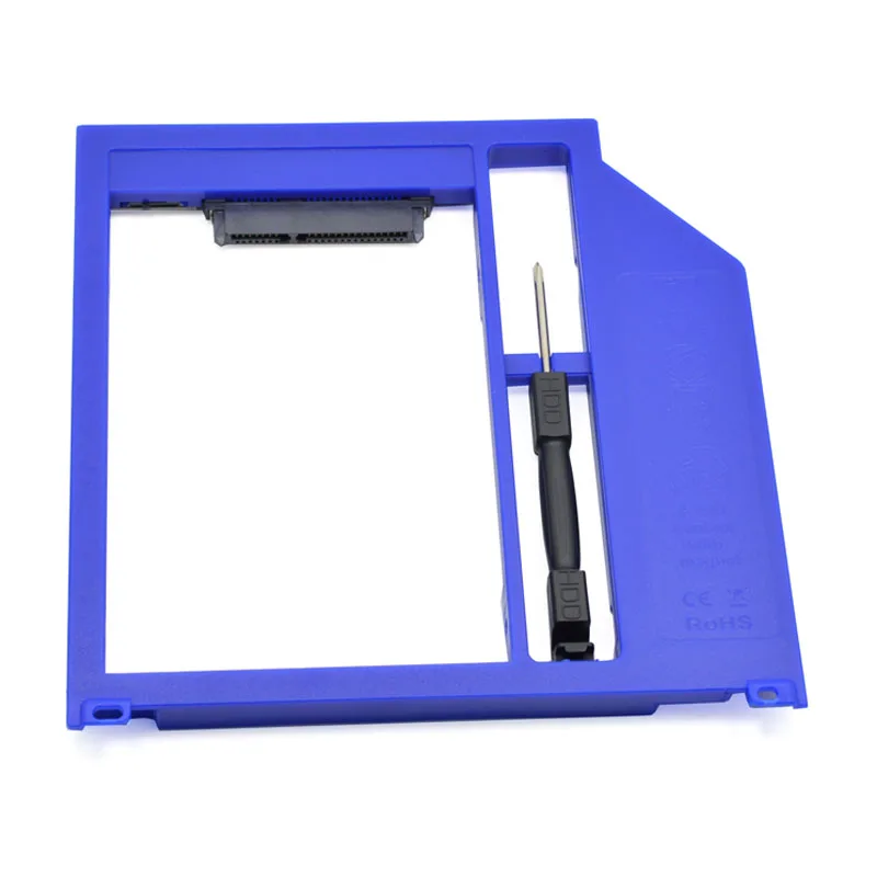 Для Macbook Pro Unibody 1" 15" 1" SuperDrive пластиковый универсальный 2-ой HDD Caddy 9,5 мм SATA 3,0 SSD чехол Корпус для HDD Optibay CE