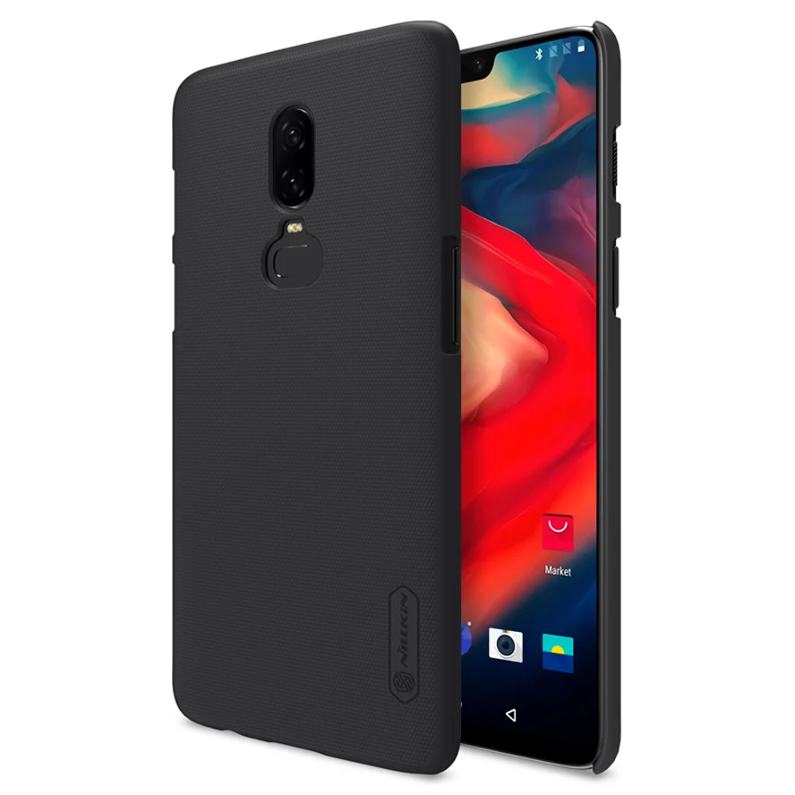 Для Oneplus 6 чехол матовый чехол NILLKIN для Oneplus 6 Чехол твердый пластиковый чехол на заднюю панель для One plus 6 с подарком