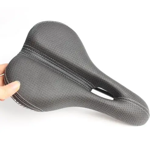 SMLLOW Breathable Soft Bike Bicycle Saddle Leather Comfortable Road Mountain Seat Thick Pad Hollow | Спорт и развлечения