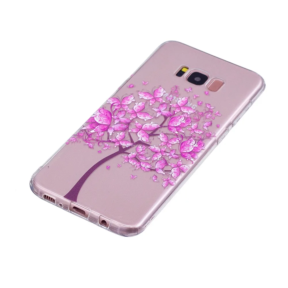 Подходящий чехол для Samsung Galaxy S8 Plus G955F мягкий силиконовый из ТПУ телефона S 8 + SM-G955F