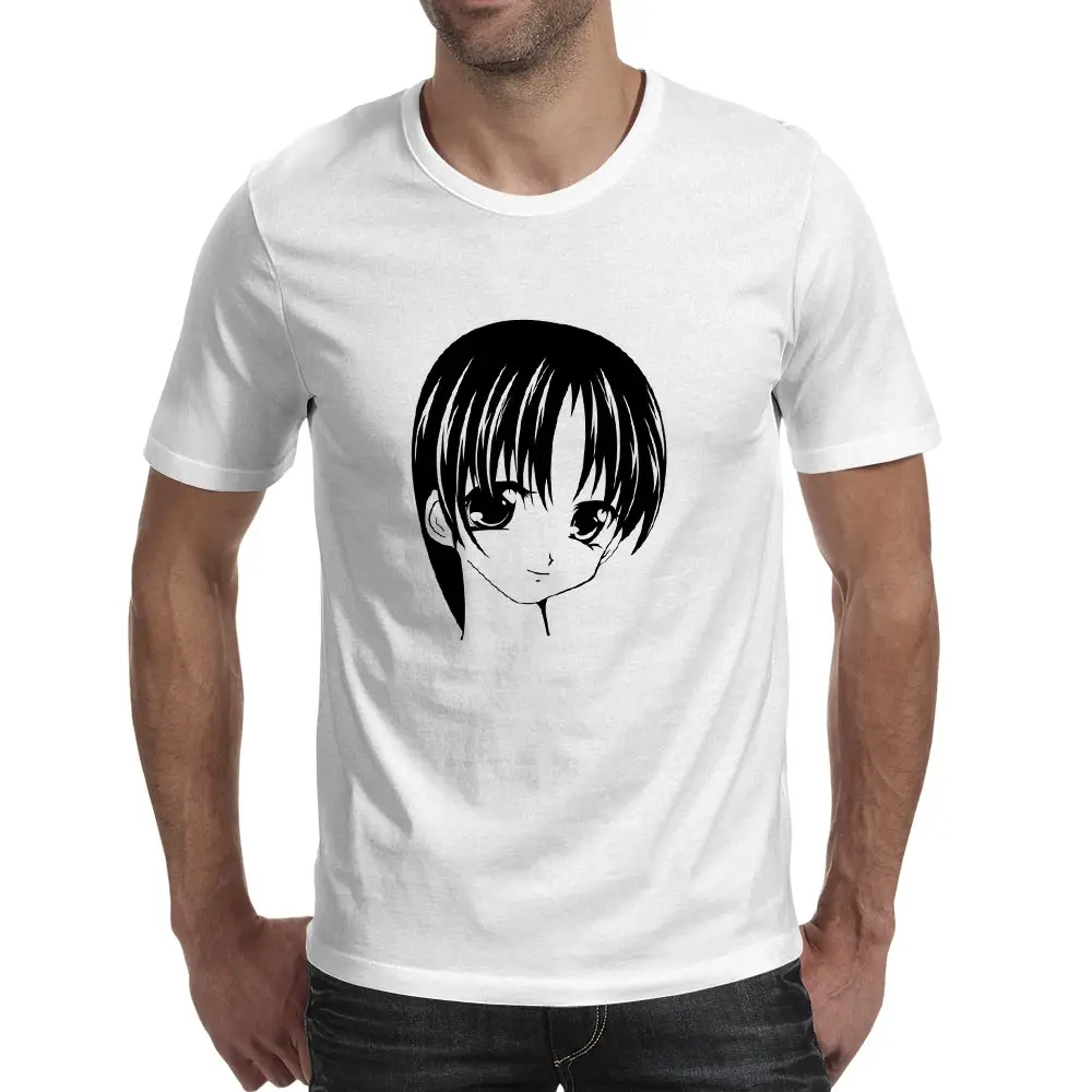Милая Красивая футболка для девочек с рисунком аниме Забавный принт крутая