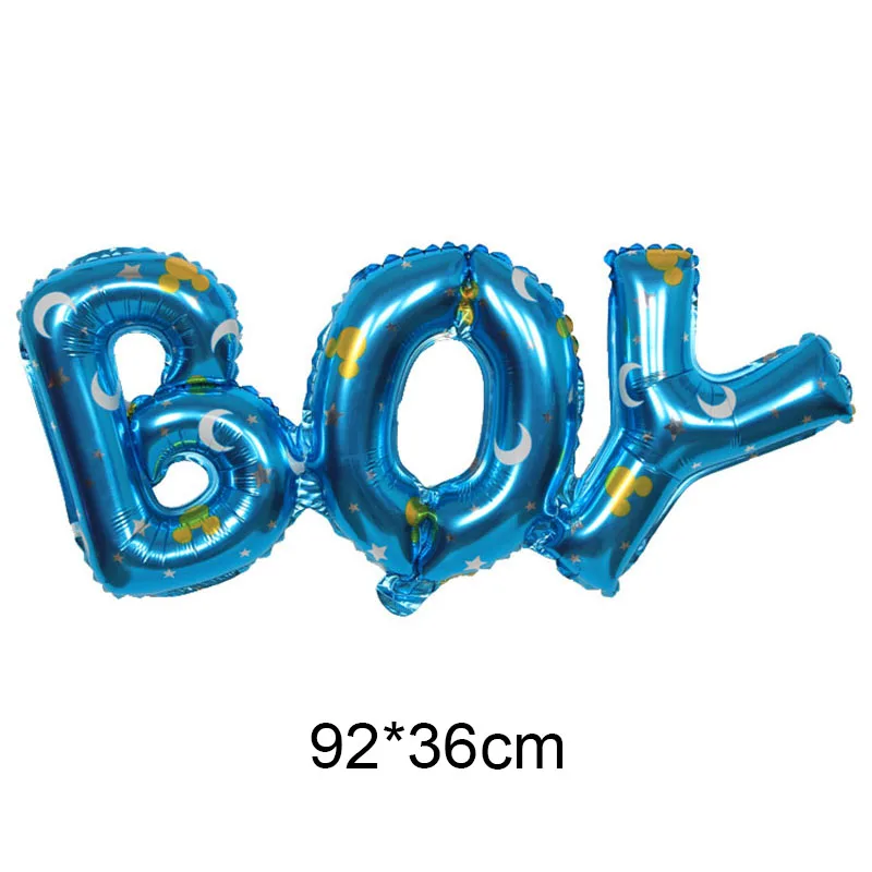 blue1 boy Одно розовое золото звено мальчик девочка Фольга Воздушный шар ребенок пол раскрыть воздушный шар для Бэйби Шауэр 1-й для празднования первого дня рождения украшения воздушные шары - Цвет: blue1 boy