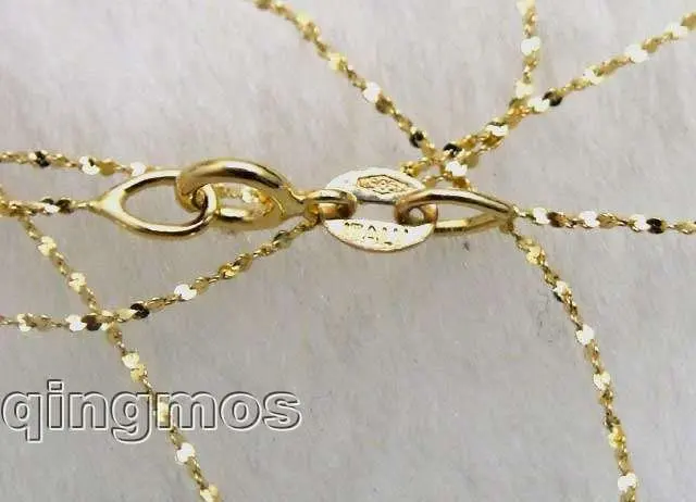 Золотая цепочка с натуральным розовым жемчугом AAA 9*10 мм 16 дюймов necklace-nec5519
