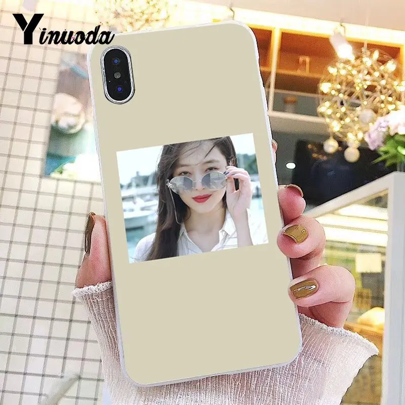 Yinuoda корейский женский Звездный Sulli DIY окрашенный чехол для телефона iPhone 8 7 6 6S Plus X