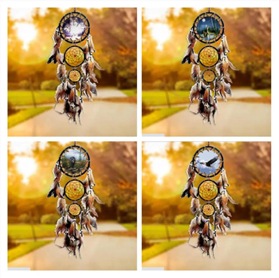 Индийский стиль настенный домашний подвесной декор с изображением волка орла