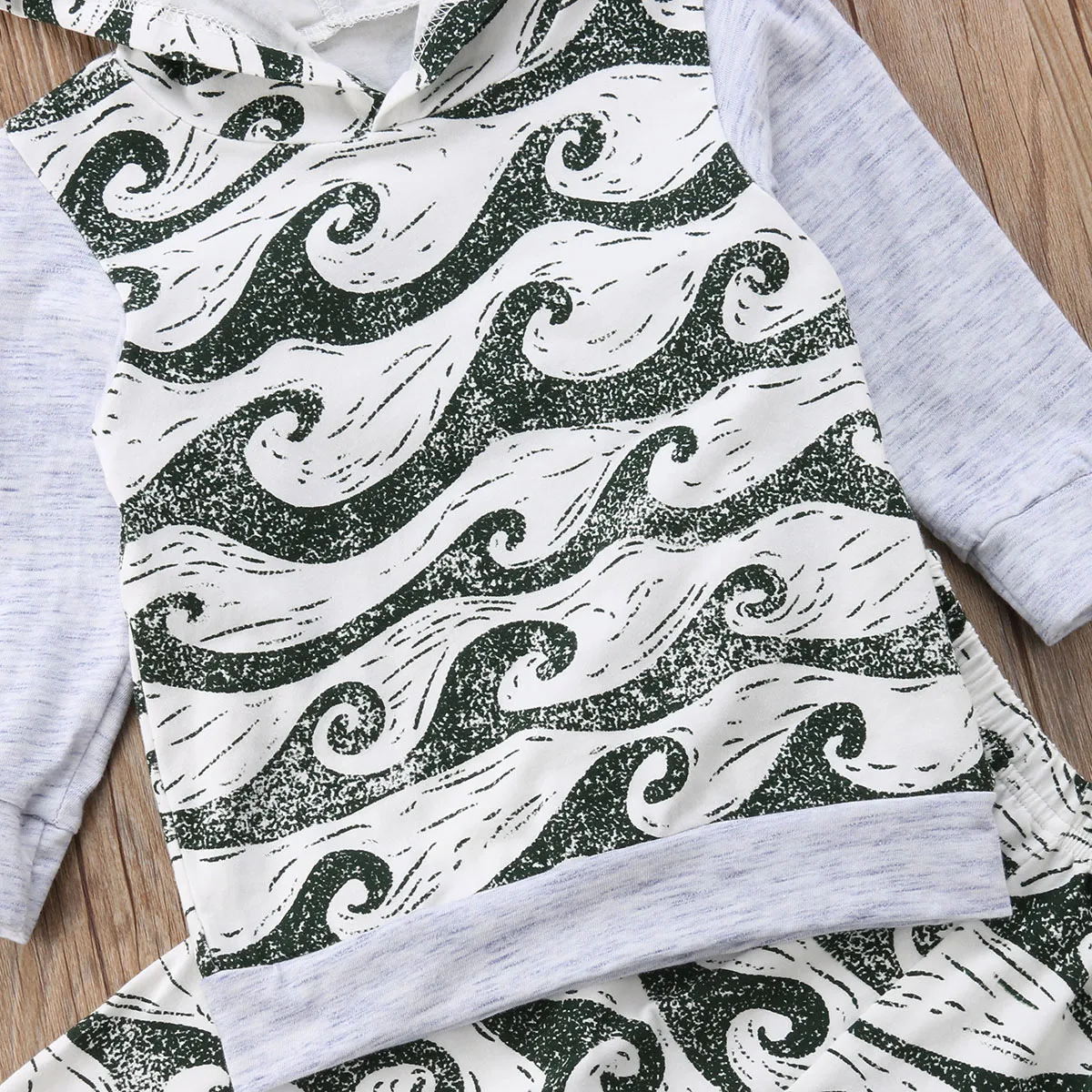 0-24M Newborn Baby Boy Girl Autumn Clothes Long Sleeve Pullover Tops+Long Pant Trouser 2PCS Outfits Clothing Set | Детская одежда и