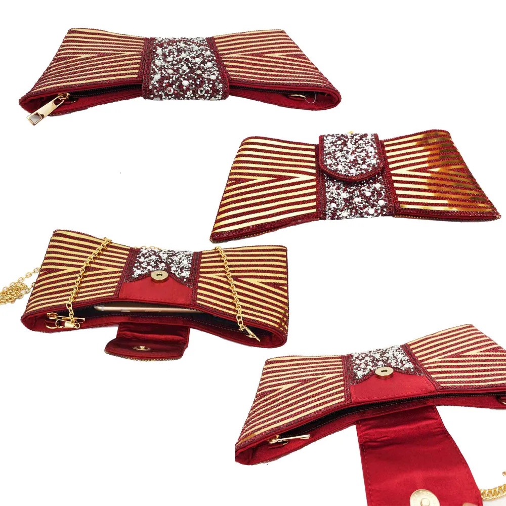 Новинка женский модный дневной клатч фиолетовые сумки-конверты с бантом сумки