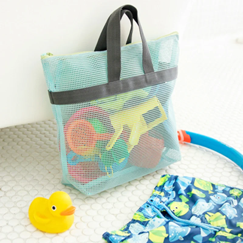 

High Quality Transparent Beach Bags Mesh Large Handbags Women Bag Organizer Travel Storage Totes Bag Portable Wash Beach Handbag