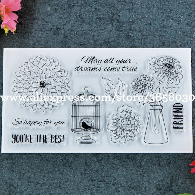 Друзья YOU'R лучшие цветы птичья клетка альбом для скрапбукинга сделай сам